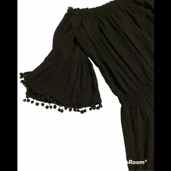 Anthropologie Lilka Black Short Romper Sz M - Picture 5 of 9